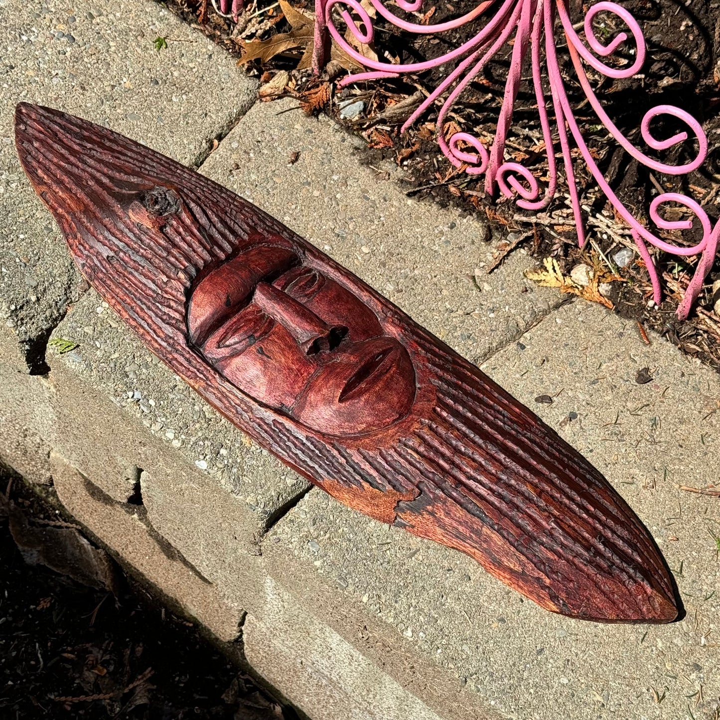 Vintage Carved Wood Folk Art Tree Spirit