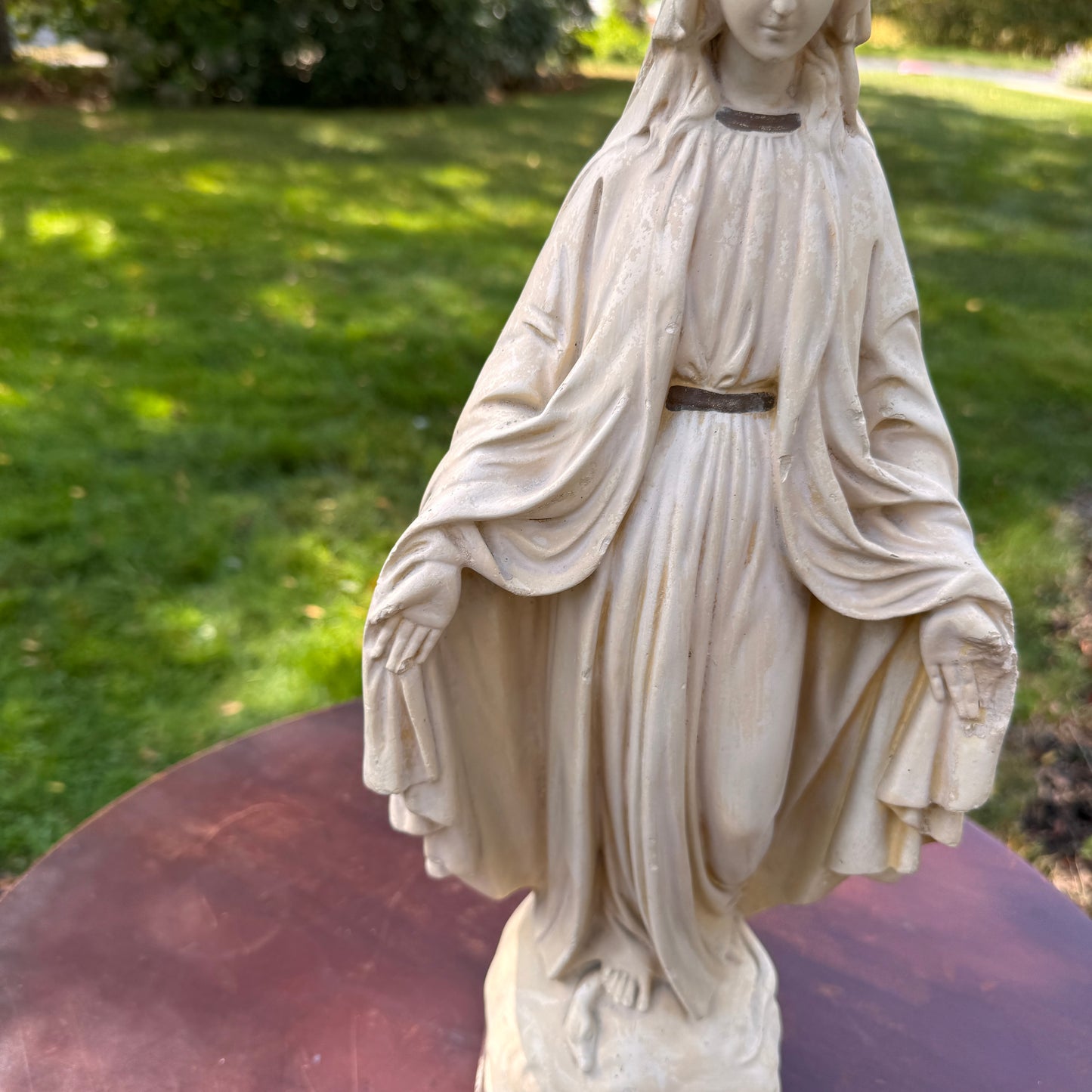 Antique Mary Chalkware Statue