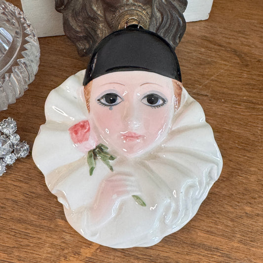 Vintage Pierrot Love Michel Oks Japanese Schmid Ornament