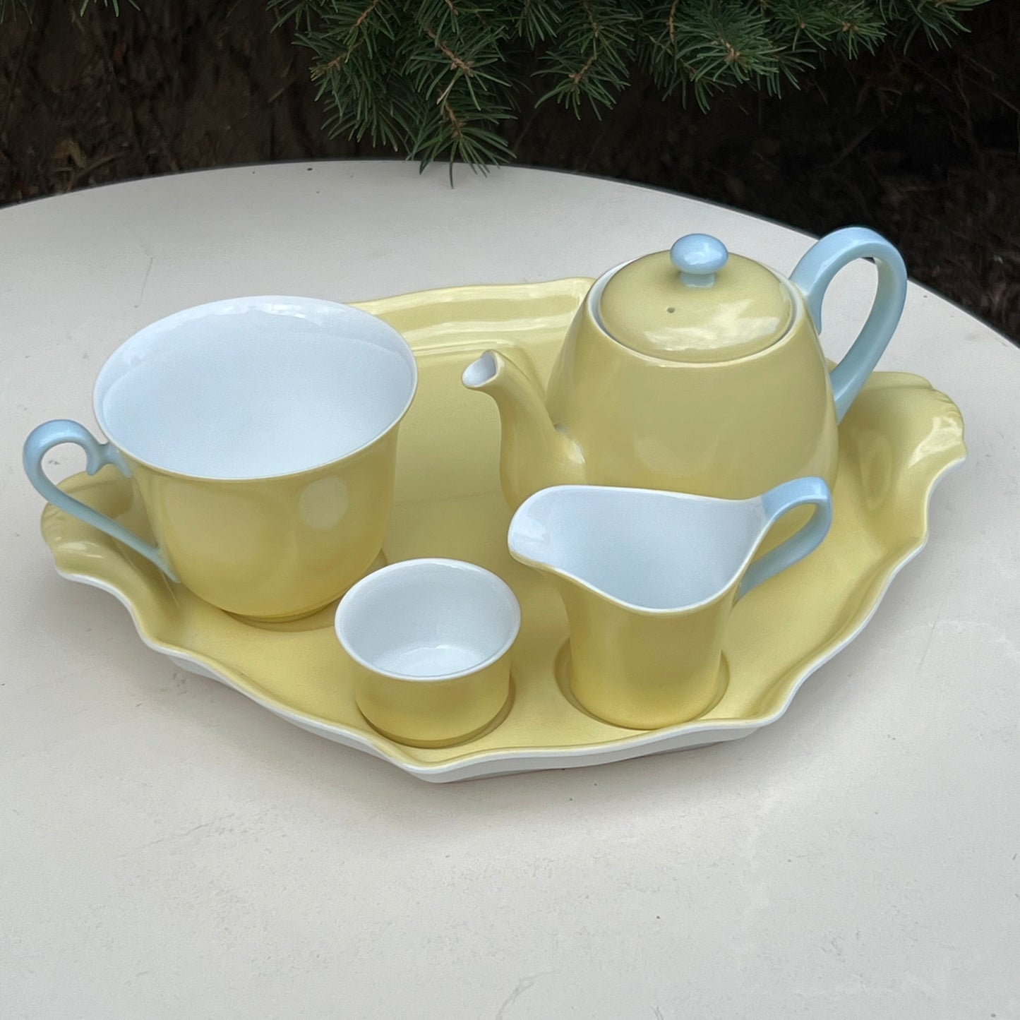 5 Pc Breakfast Set Japanese Noritake Hand Painted