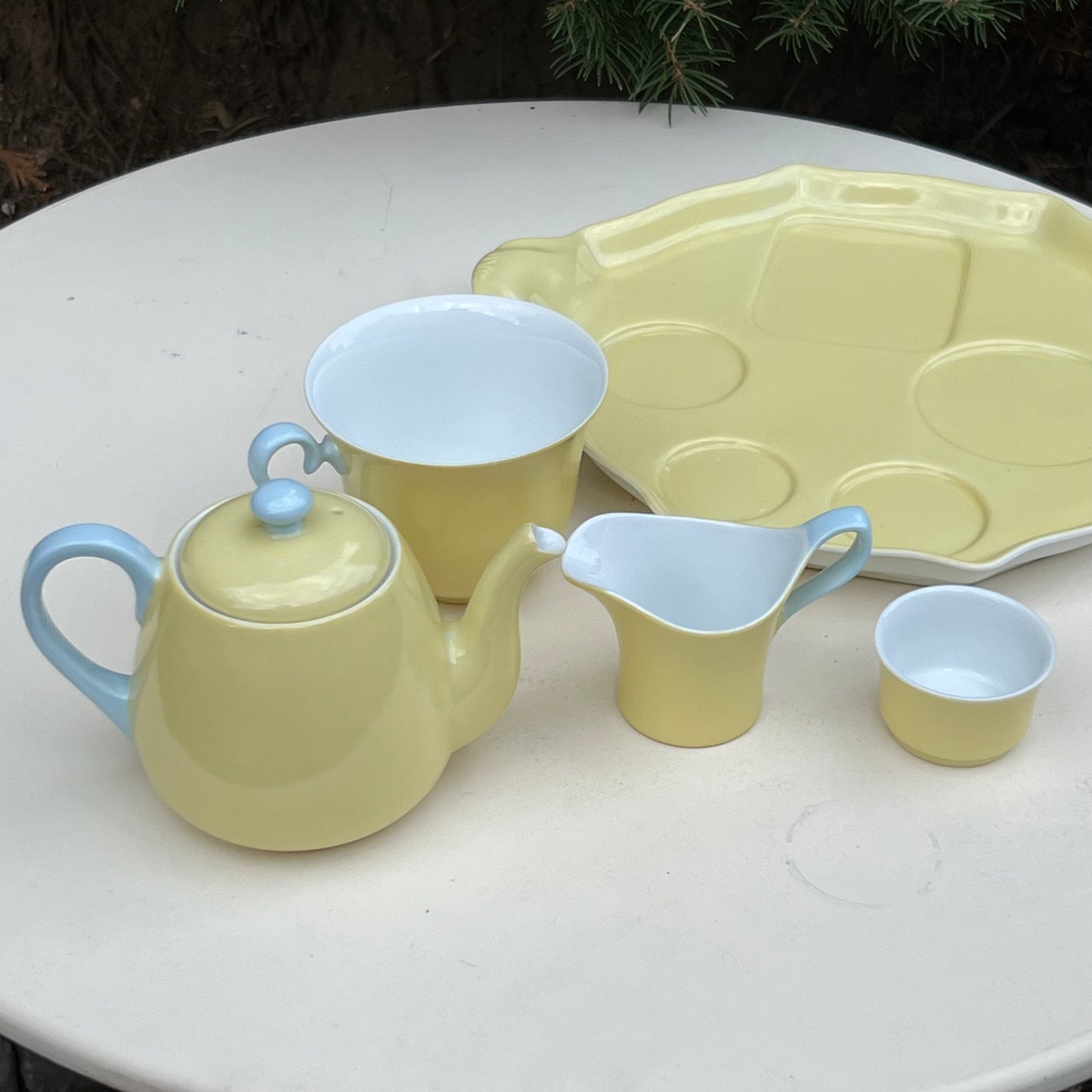 5 Pc Breakfast Set Japanese Noritake Hand Painted