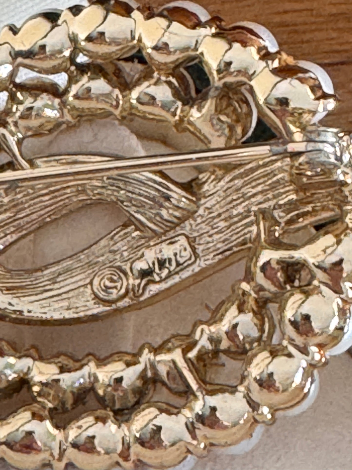 Coro Pegasus Faux Pearl Brooch