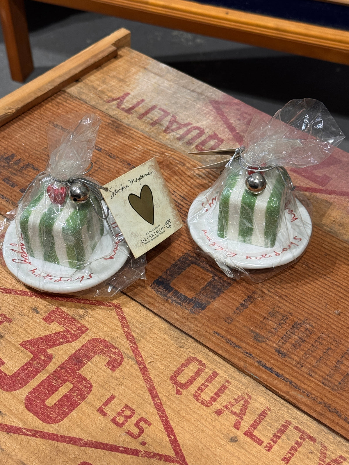 Department 56 Heart of the Holidays Decorations by Sandra Magsamen, Set of 2