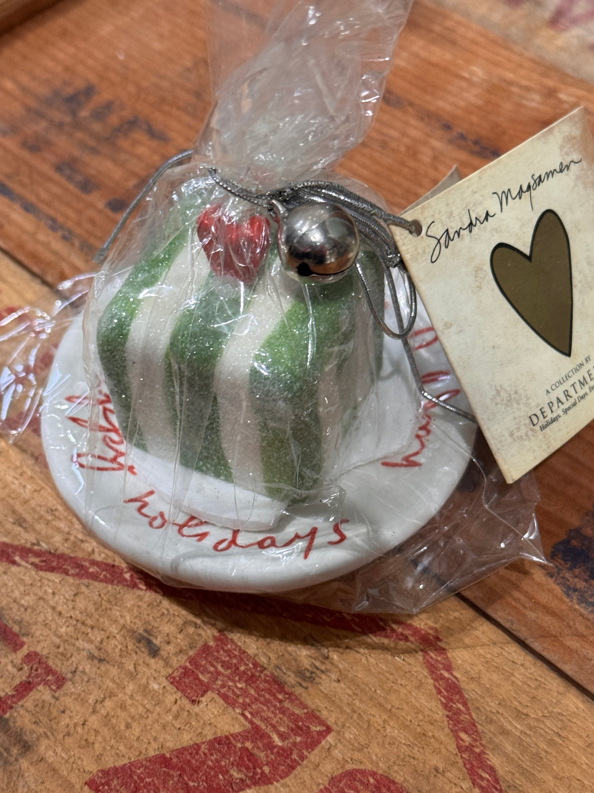 Department 56 Heart of the Holidays Decorations by Sandra Magsamen, Set of 2