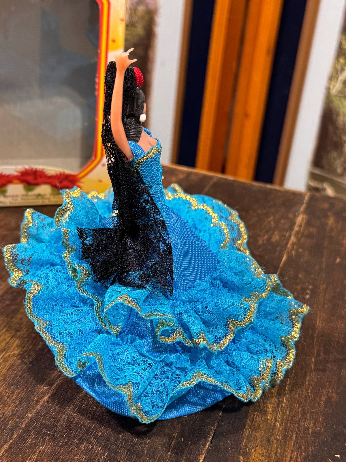 Marin Chiclana Blue Flamenco Dancer Doll, Spain, Original Box