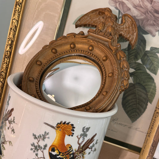 Syracuse Ornamental Syroco Gilt Federal Eagle Mirror