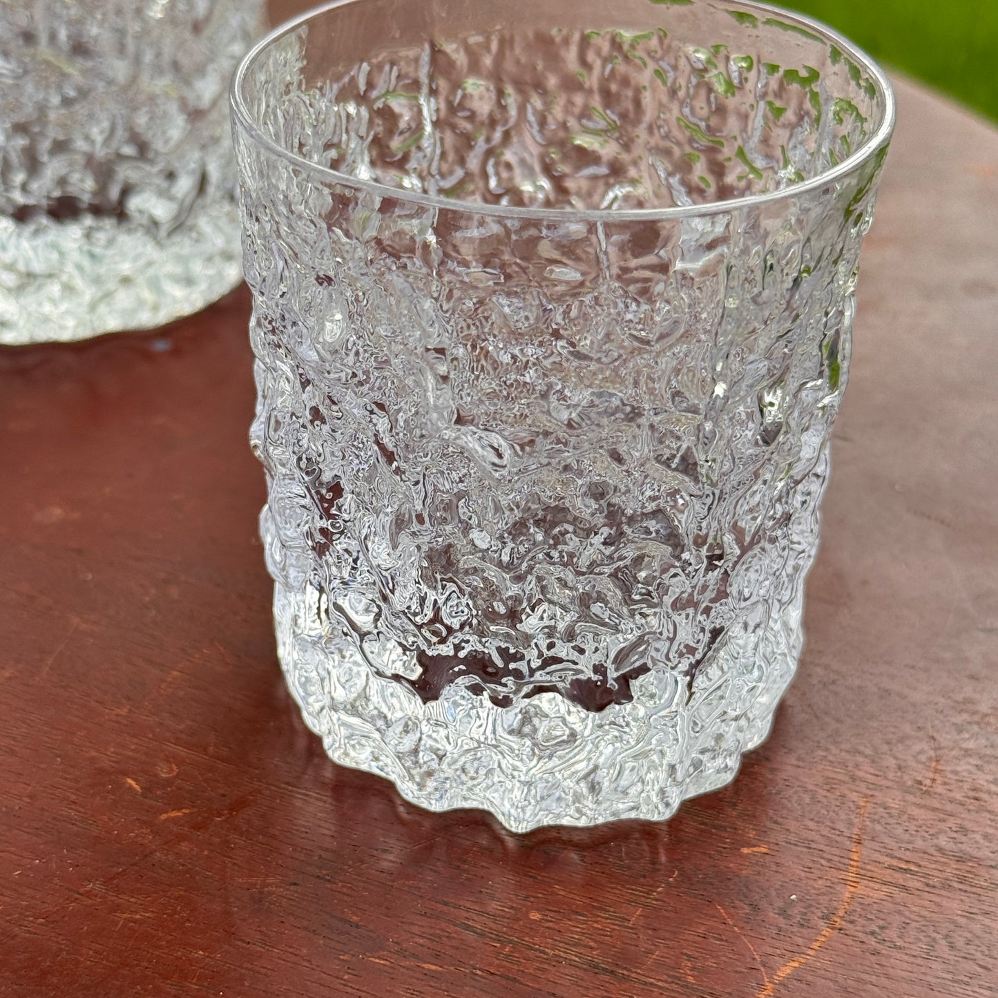 5 Vintage Whitefriars Glacier Whisky Tumblers and Decanter Geoffrey BaxterVintage