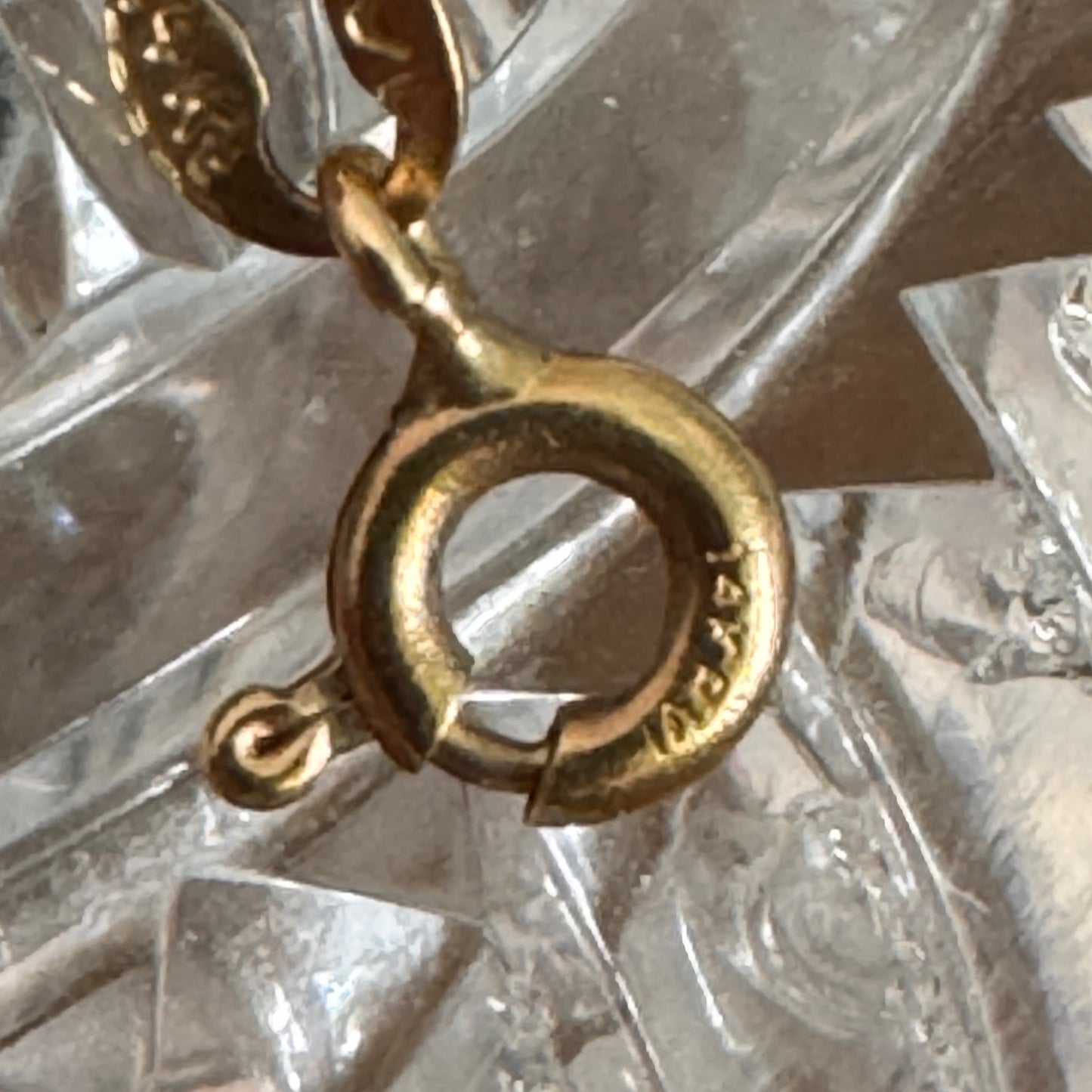 Vintage 14K Yellow Gold 24" Figaro Chain Necklace