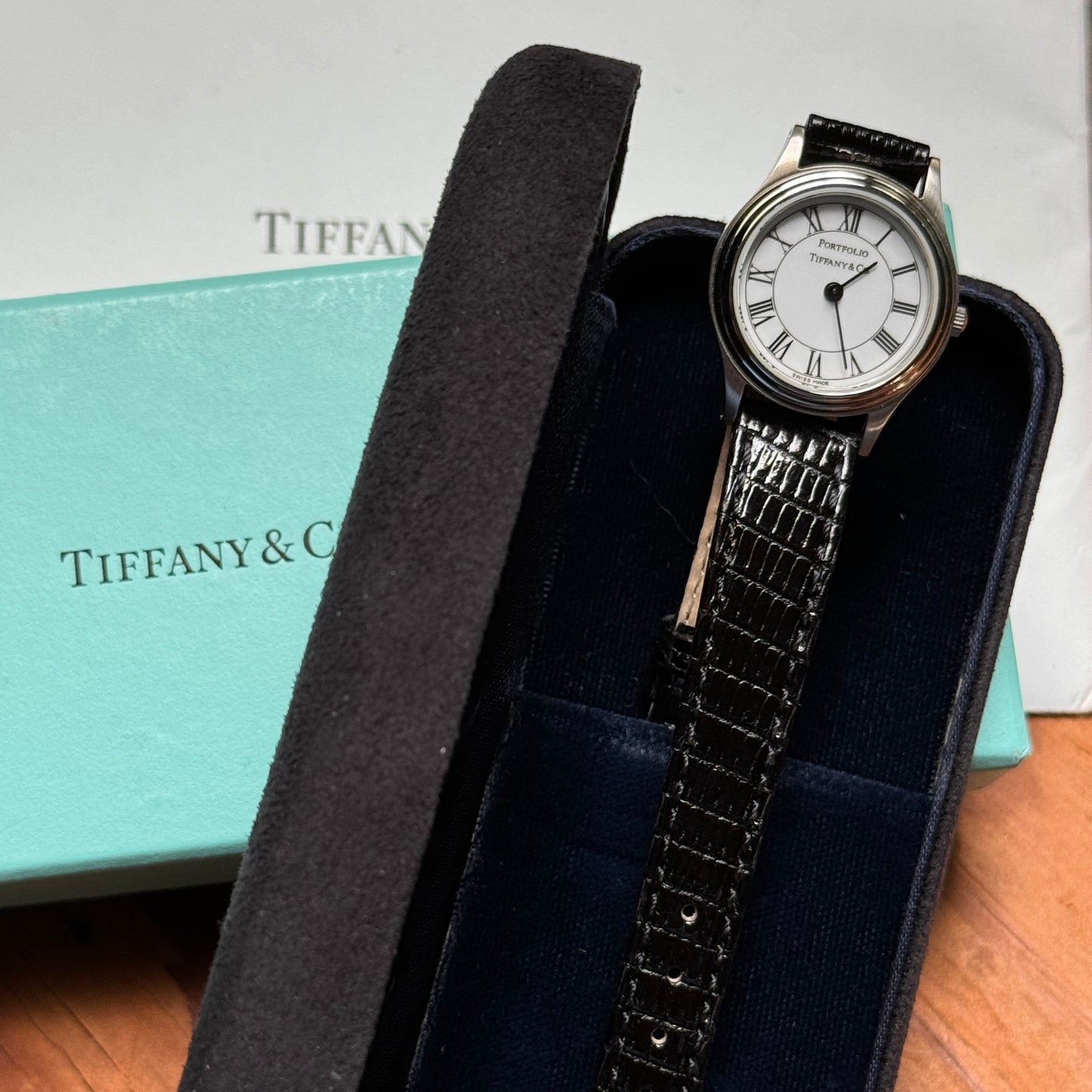 Tiffany & Co. Vintage Portfolio Quartz Women's Watch Boxed