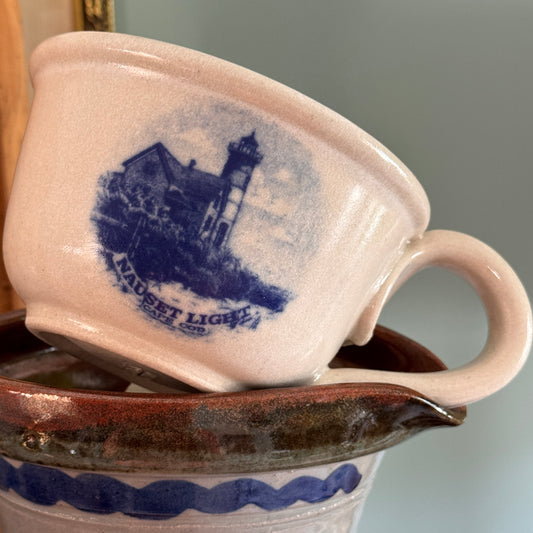 Chatham Pottery Chowder Mug Nauset Light Cape Cod