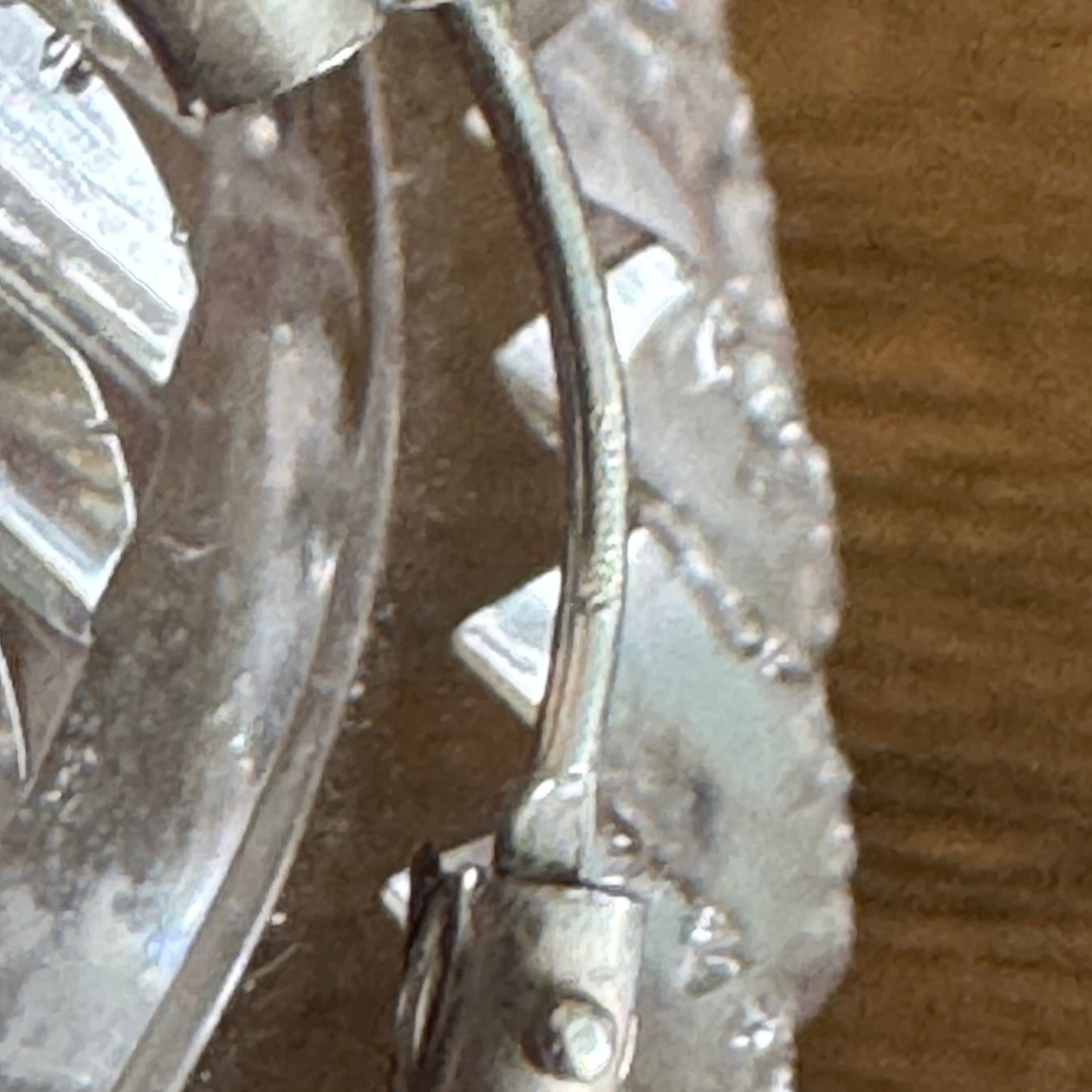 Vintage Sterling Silver Hoop Earrings