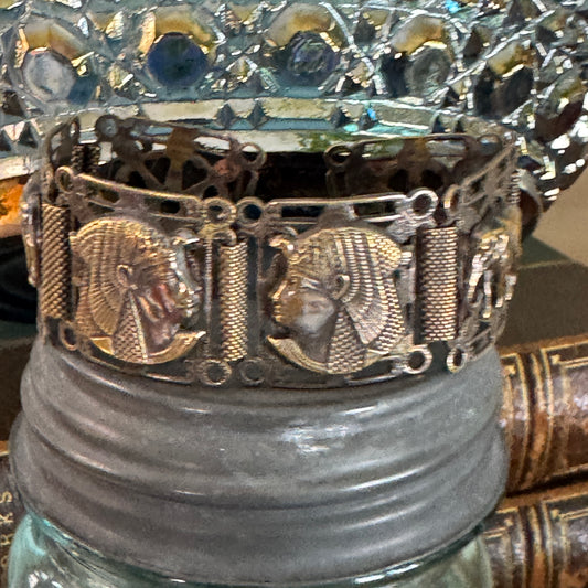 1950's Egyptian Pharaoh Hamsa Hand of God Bracelet