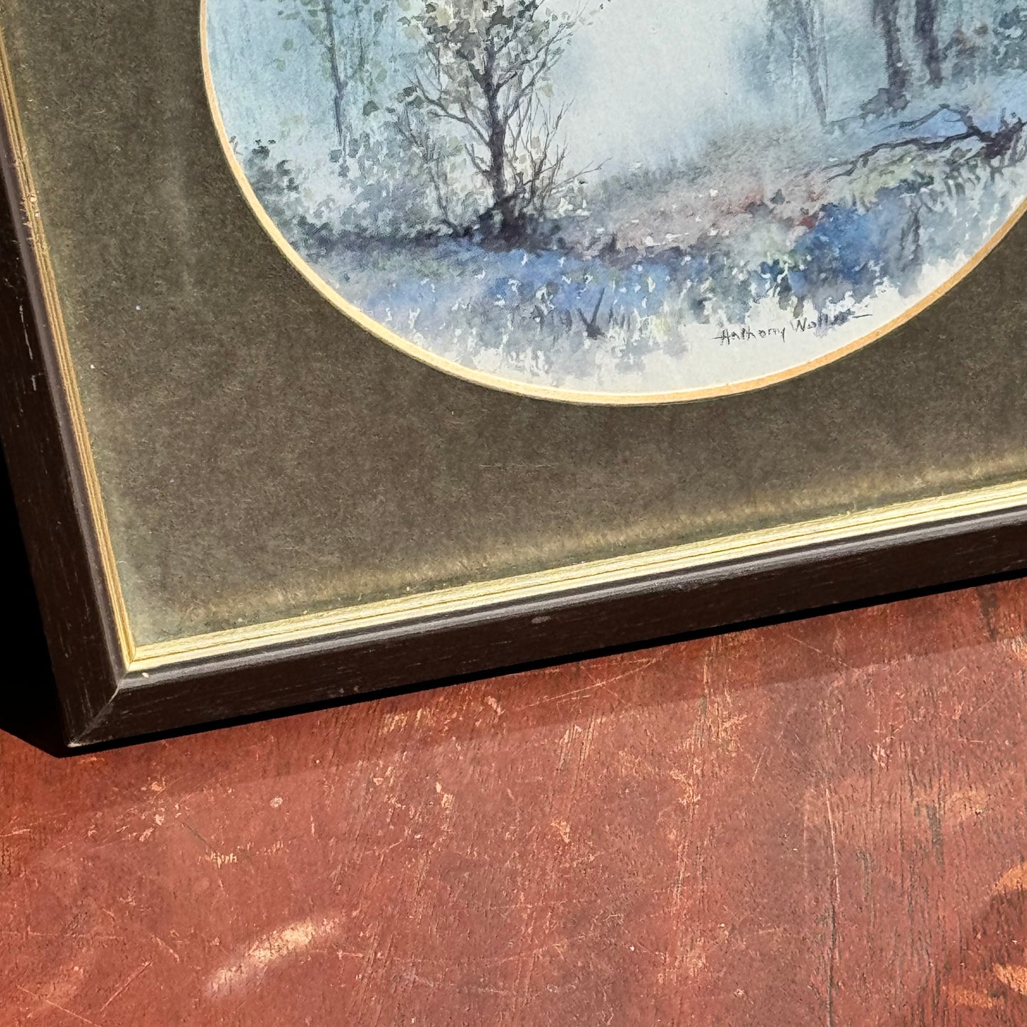 Two Anthony Walter English Framed Lithographs Summer Meadow and Blue & Silver