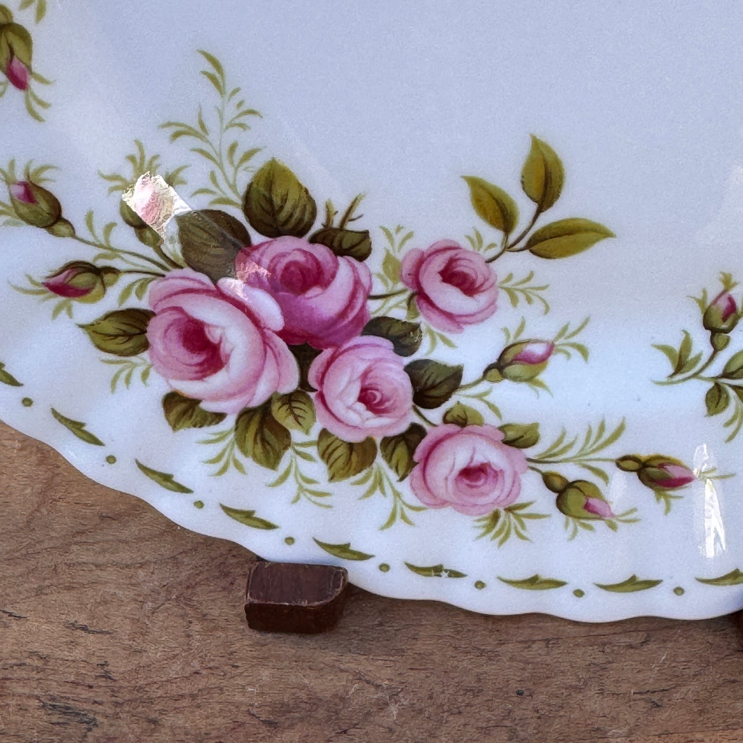 One Royal Albert June Roses Flower of the Month Bone China Salad Plate