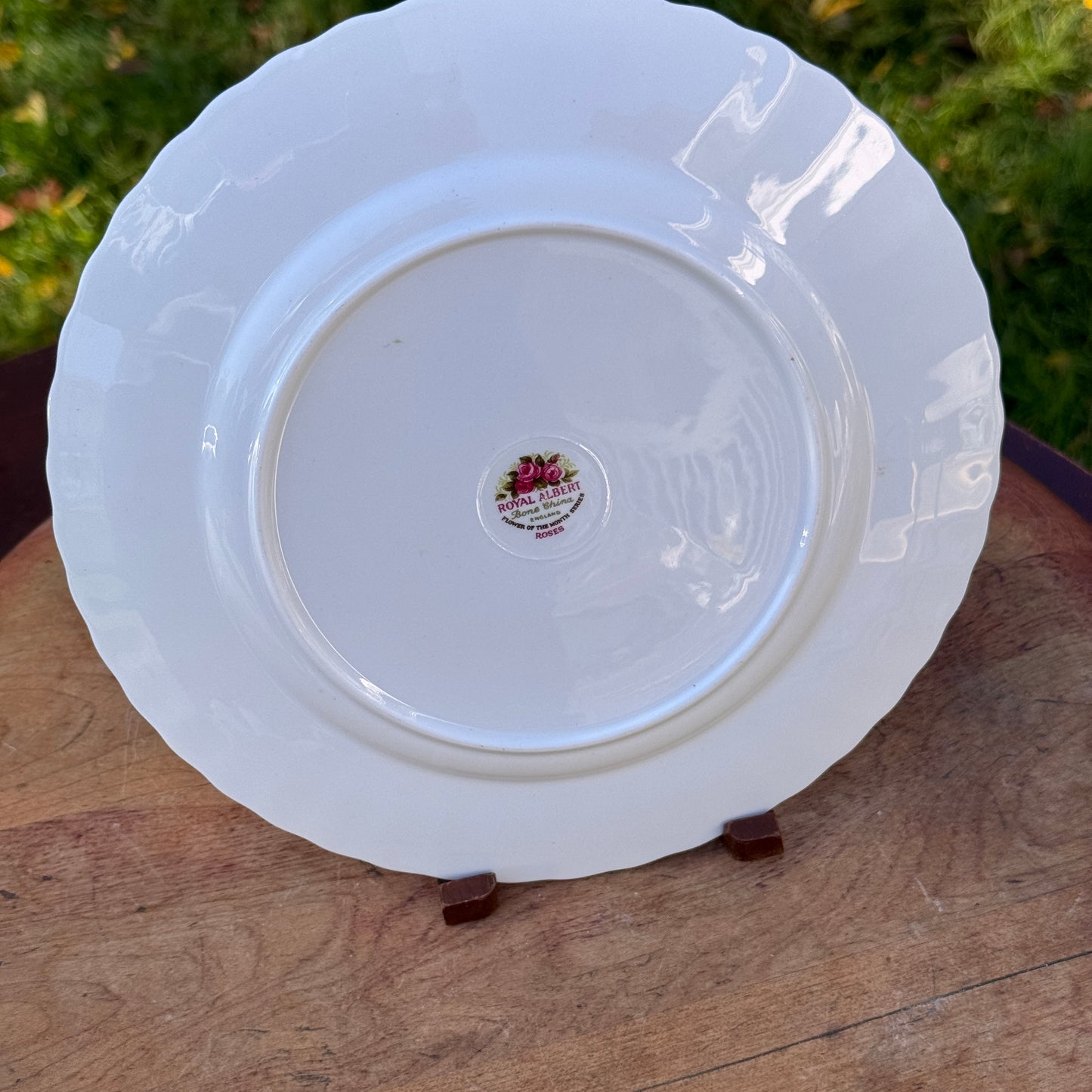 One Royal Albert June Roses Flower of the Month Bone China Salad Plate