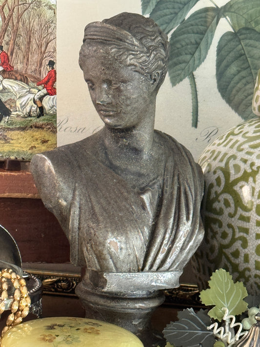 Vintage Hunt Collection Diana Goddess of the Hunt Plaster Bust