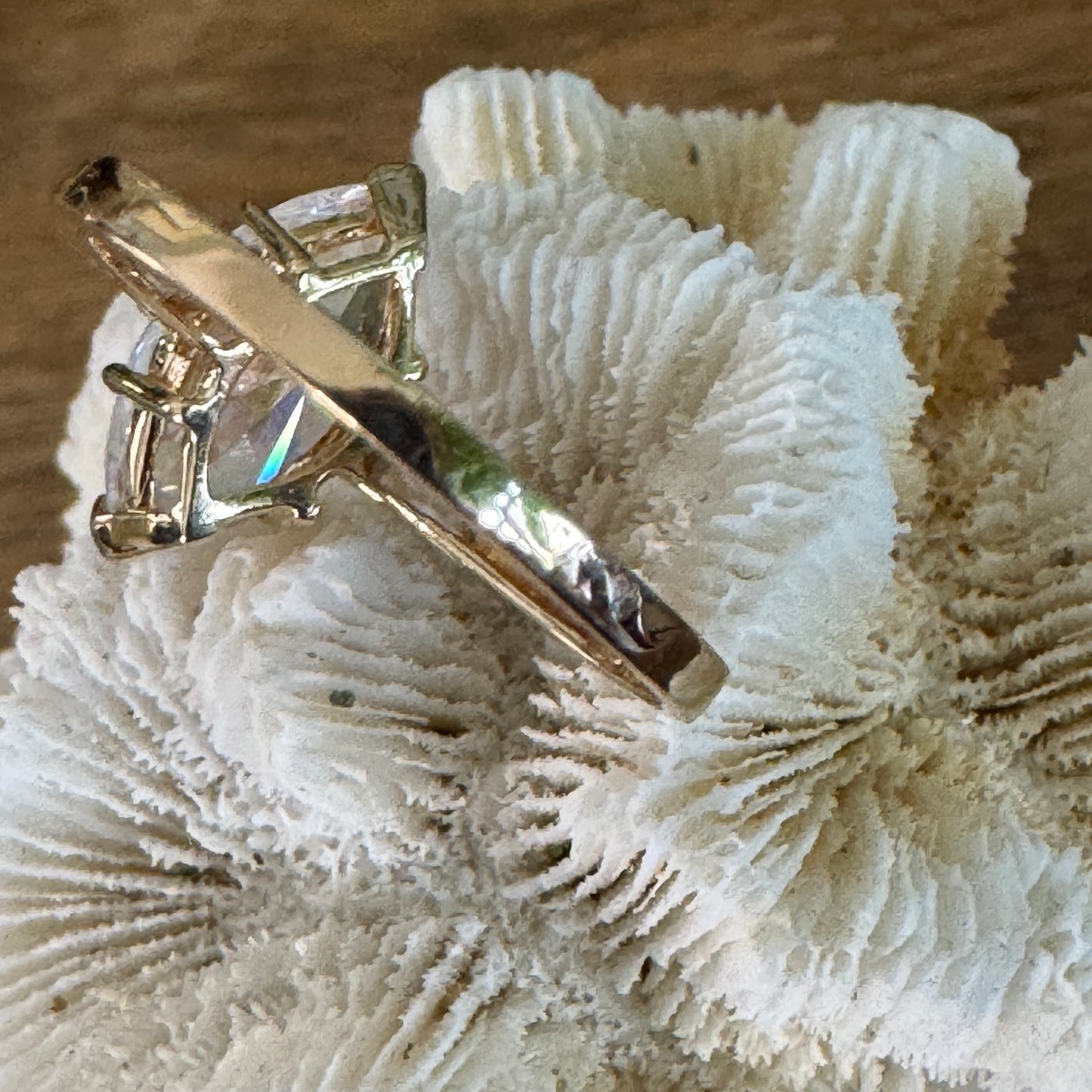 10K Yellow Gold Marquise Ring Size 7.5