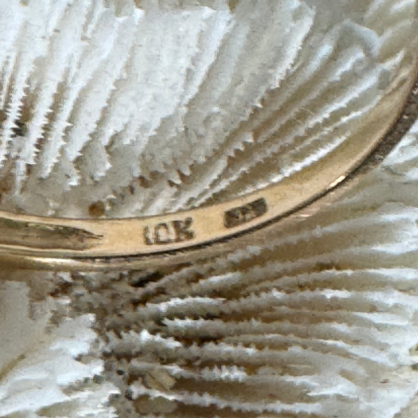 Vintage 10K Yellow Gold Sapphire and Diamond Bypass Ring Size 7.5