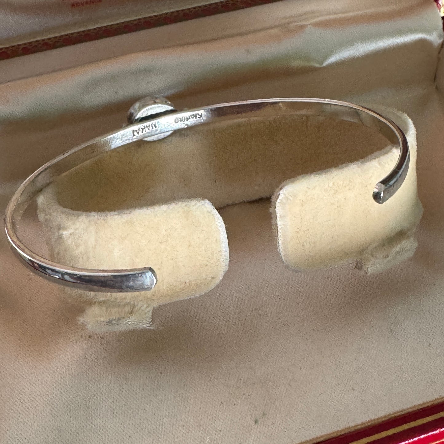 Vintage Navajo Nakai Sterling Silver and Amethyst Bracelet