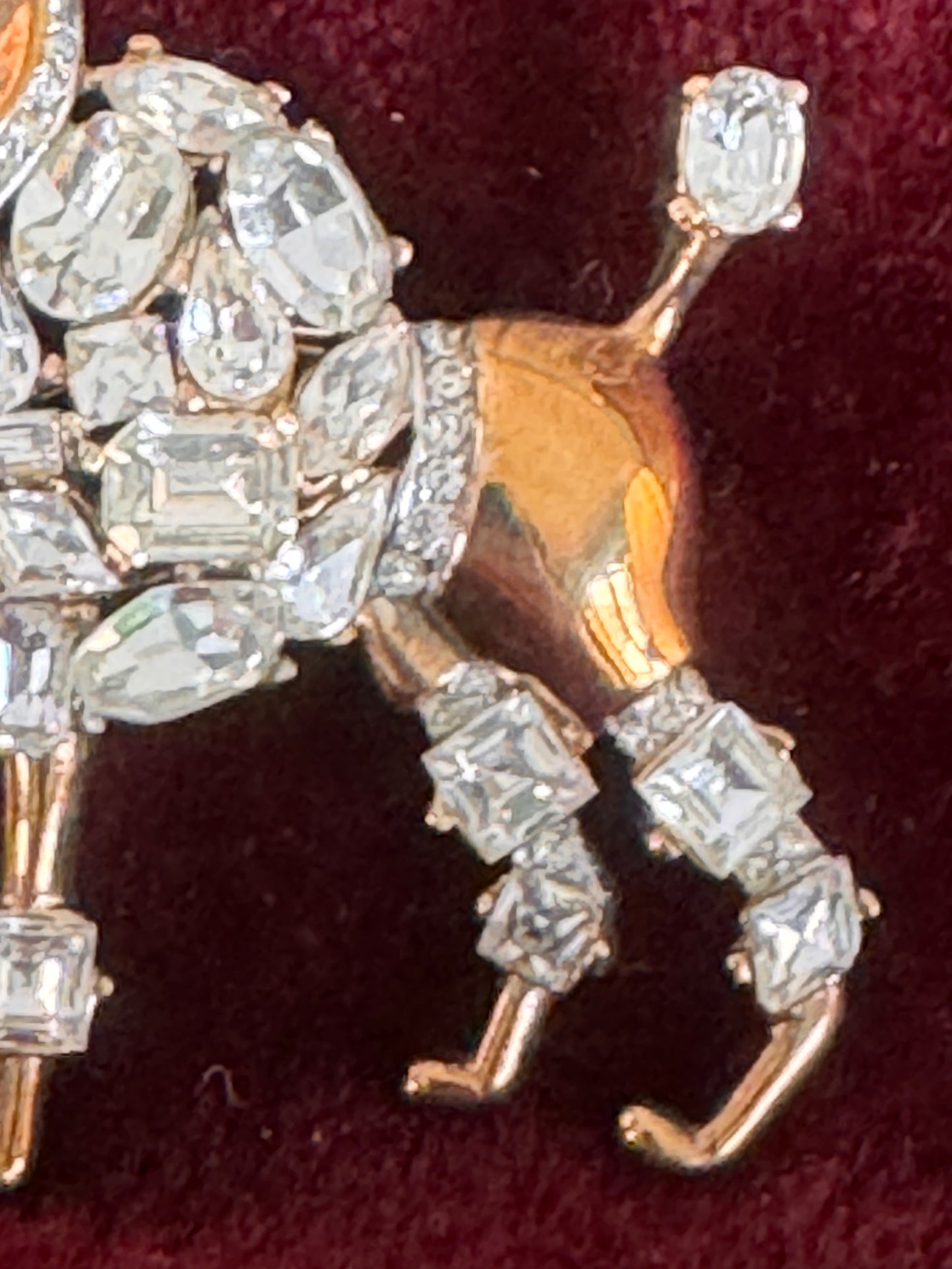 Vintage Trifari Jeweled Symphony Poodle Brooch — Alfred Philippe Attribution, c. 1950s