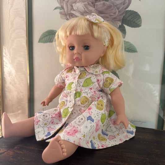 Vintage Alexander Baby Doll 1999 Yoko Ono Dress & Head Band