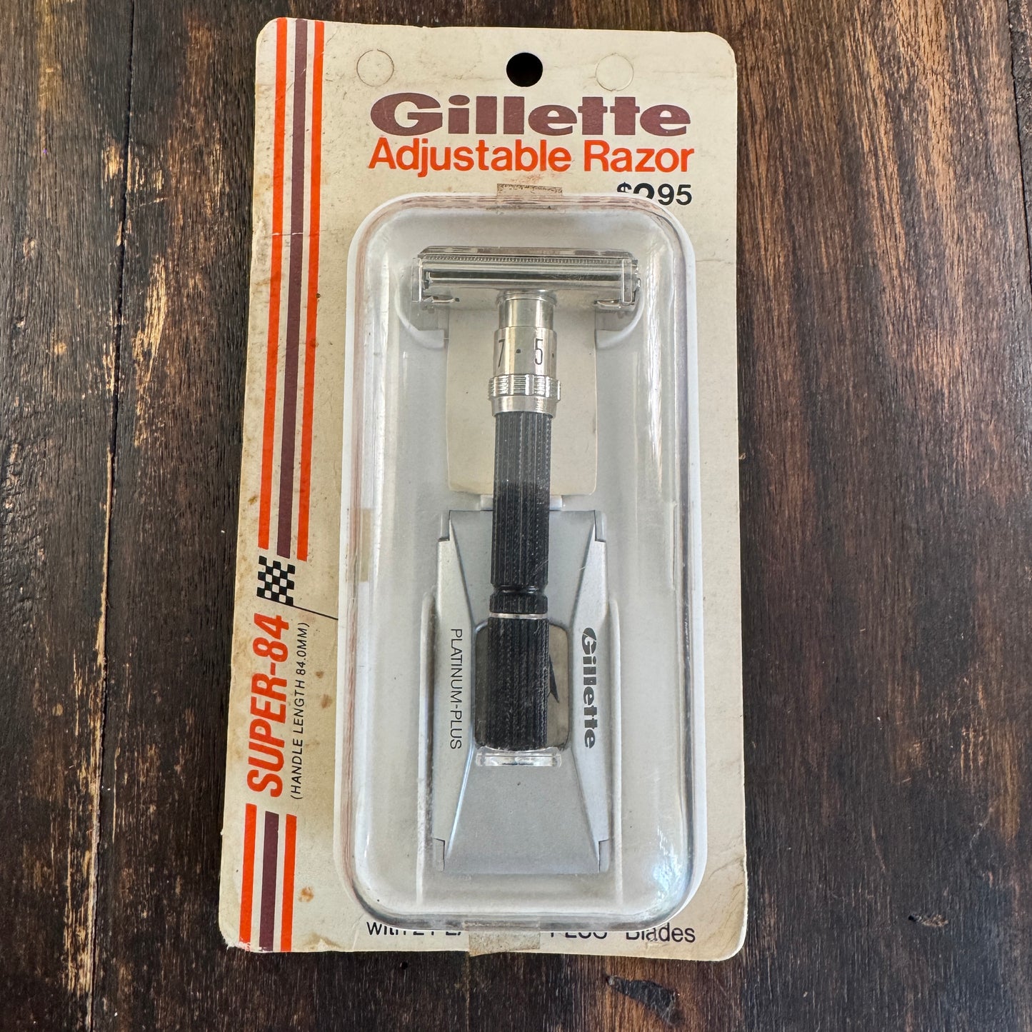 Gillette Adjustable Safety Razor Super 84 Black Beauty Never Used