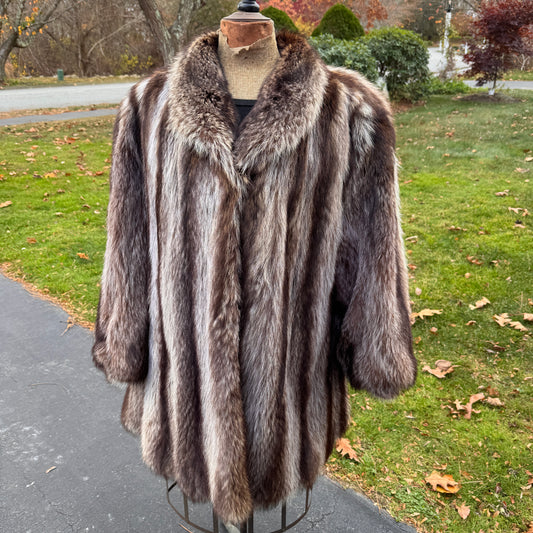 Vintage Weiner's Furs Raccoon Fur Coat Jacket