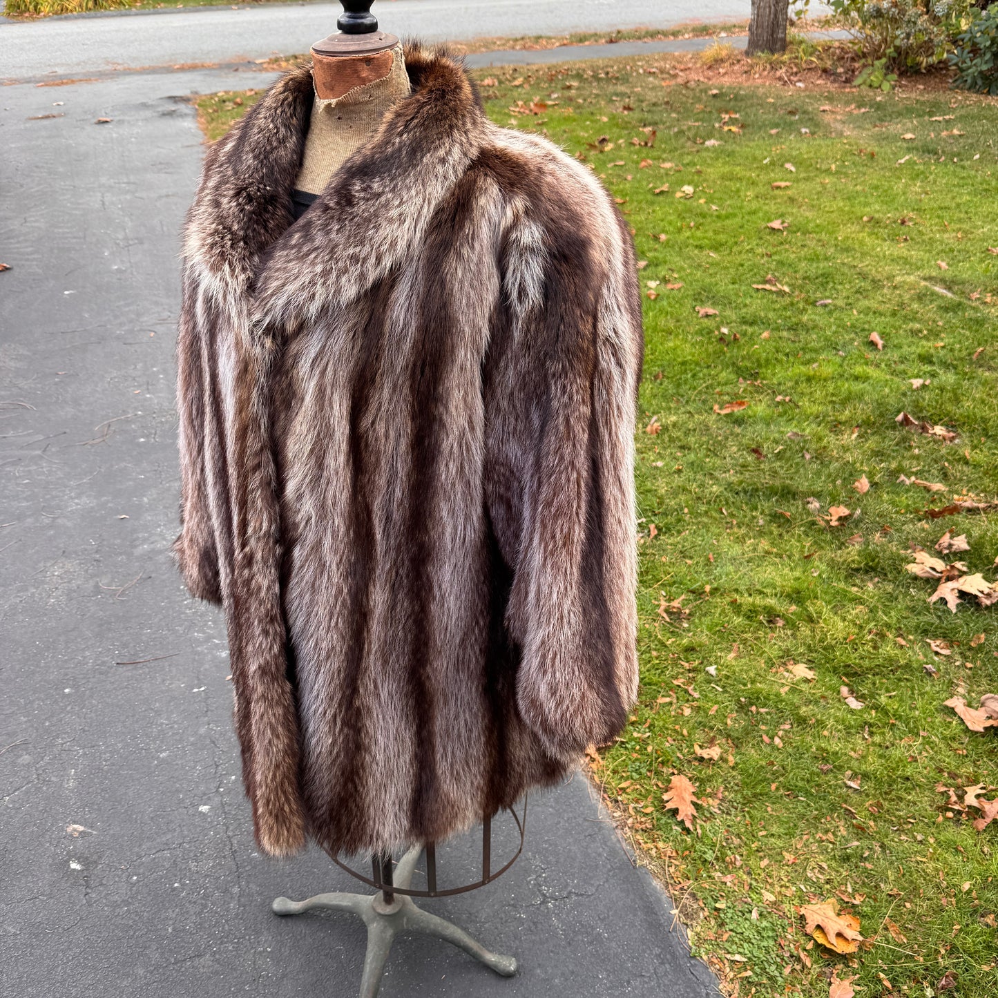 Vintage Weiner's Furs Raccoon Fur Coat Jacket