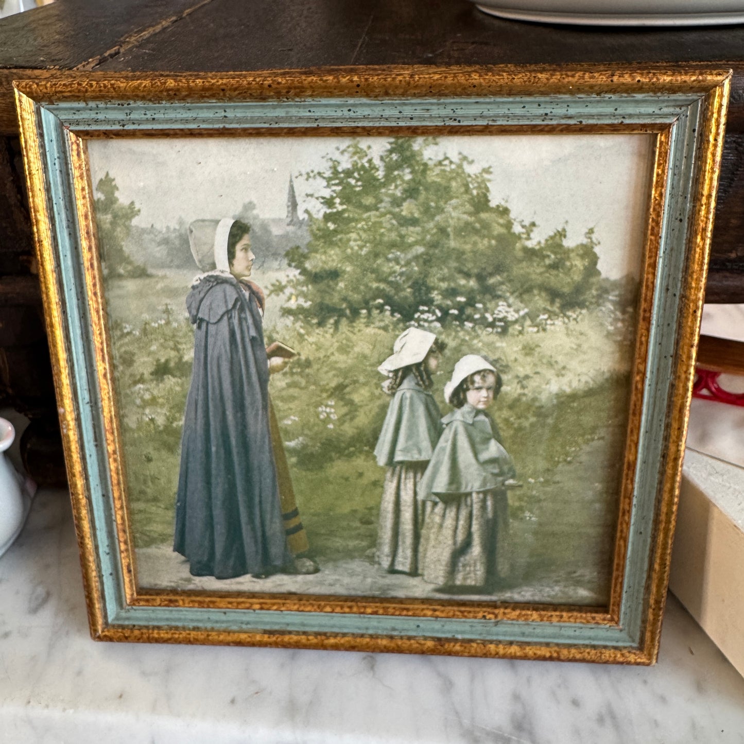 Vintage Sabbath Morn Framed Print