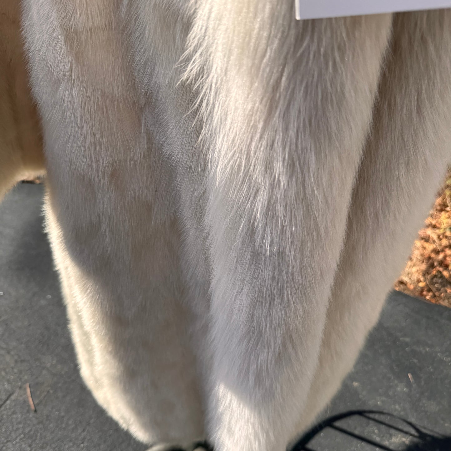 Vintage Robert Neustadter Ivory Mink Fur Coat Small