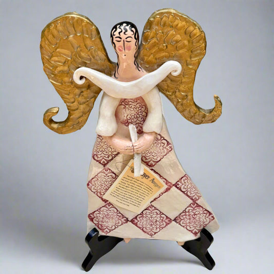 Justine Ferreri Hand Made Pottery Prayer Angel