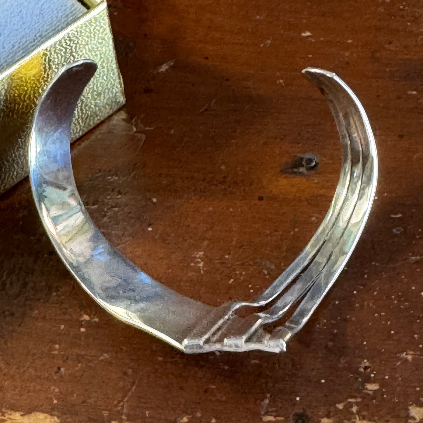 Vintage Modern Looking Sterling Silver Cuff Bracelet