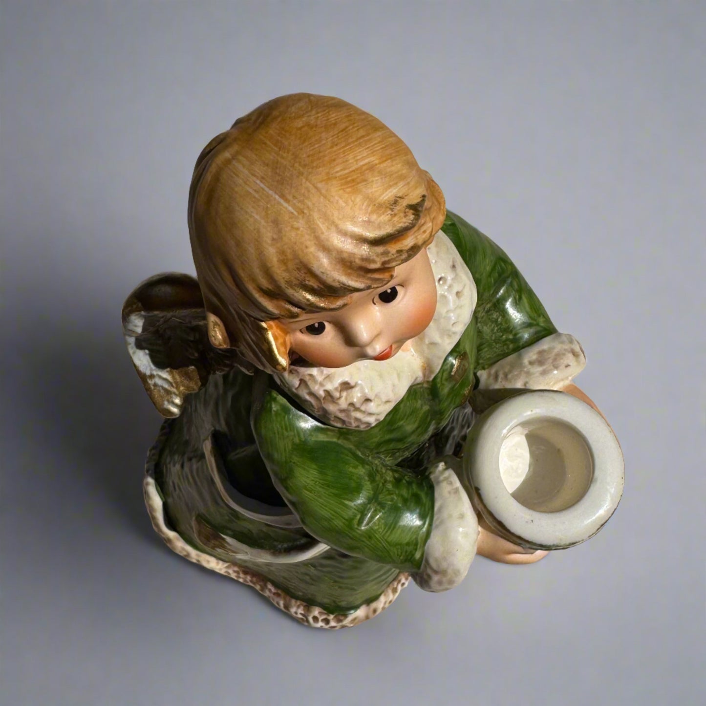 Vintage Goebel Frobek Baroque  Angel Christmas Candleholder