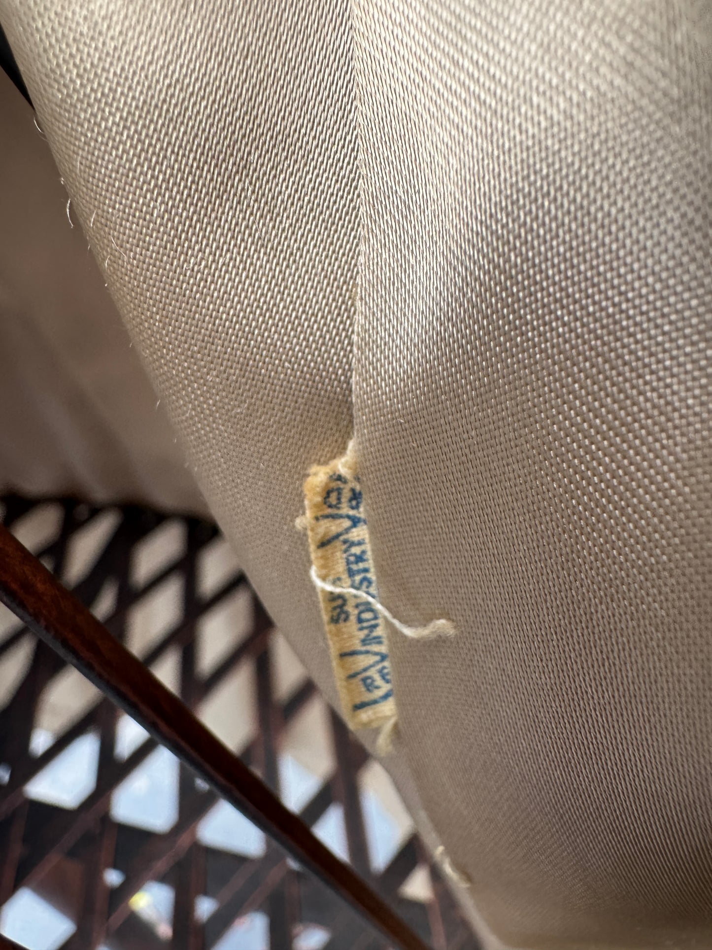 Vintage Harper's Beige Fake Fur Swing Coat