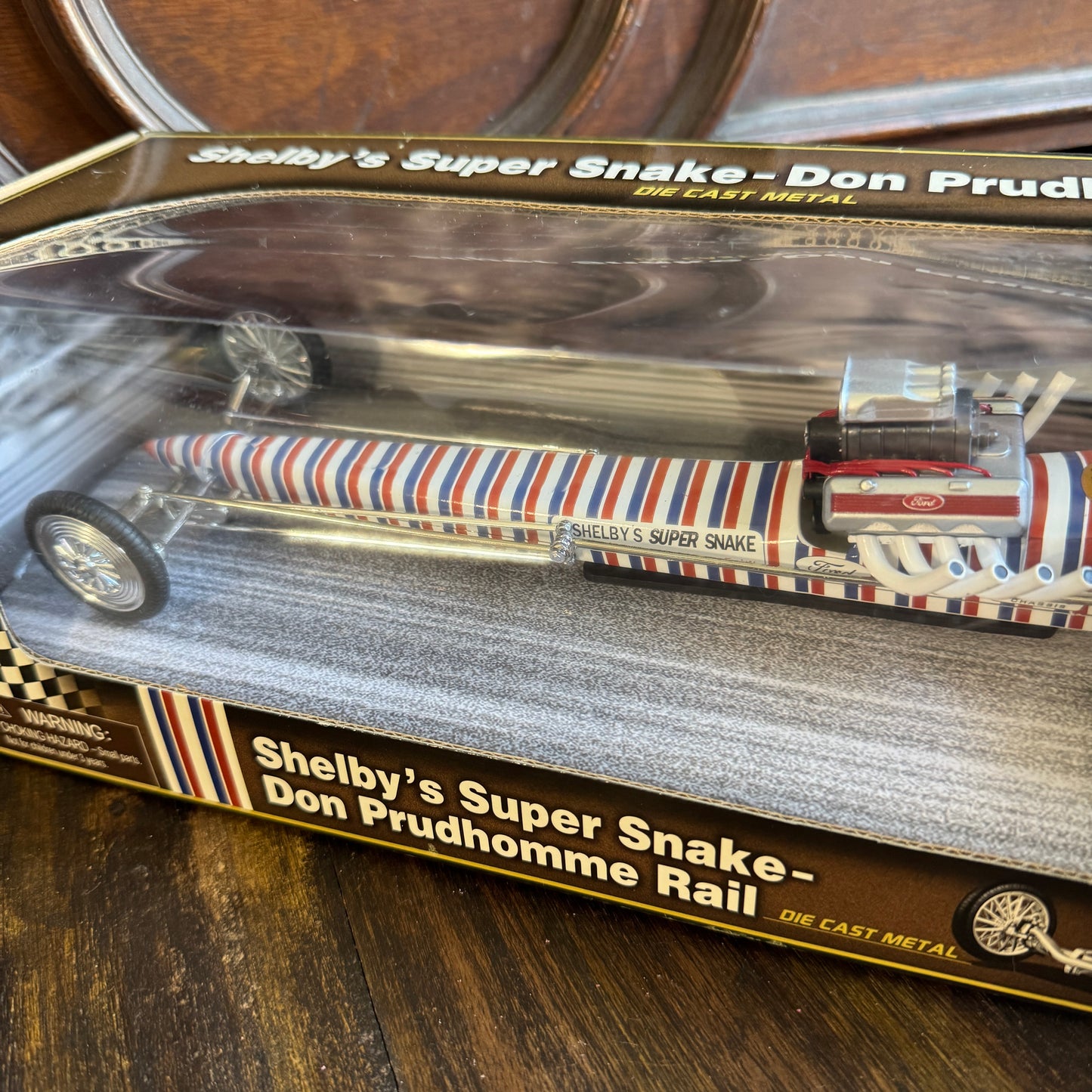 Shelby Collectibles Super Snake Don Prudhomme Rail Dragster 1:24 NIB