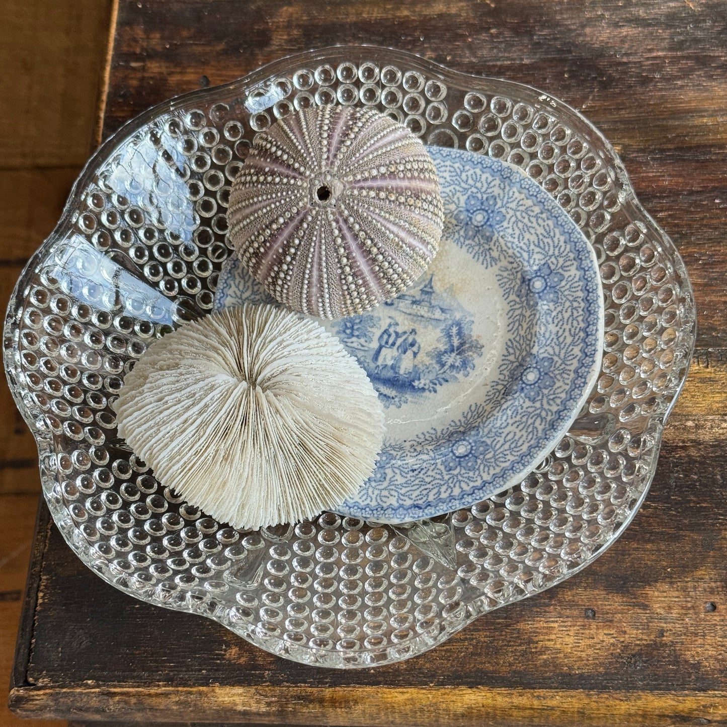 Vintage Jewelry Dish & Found Treasures "From the Sea"