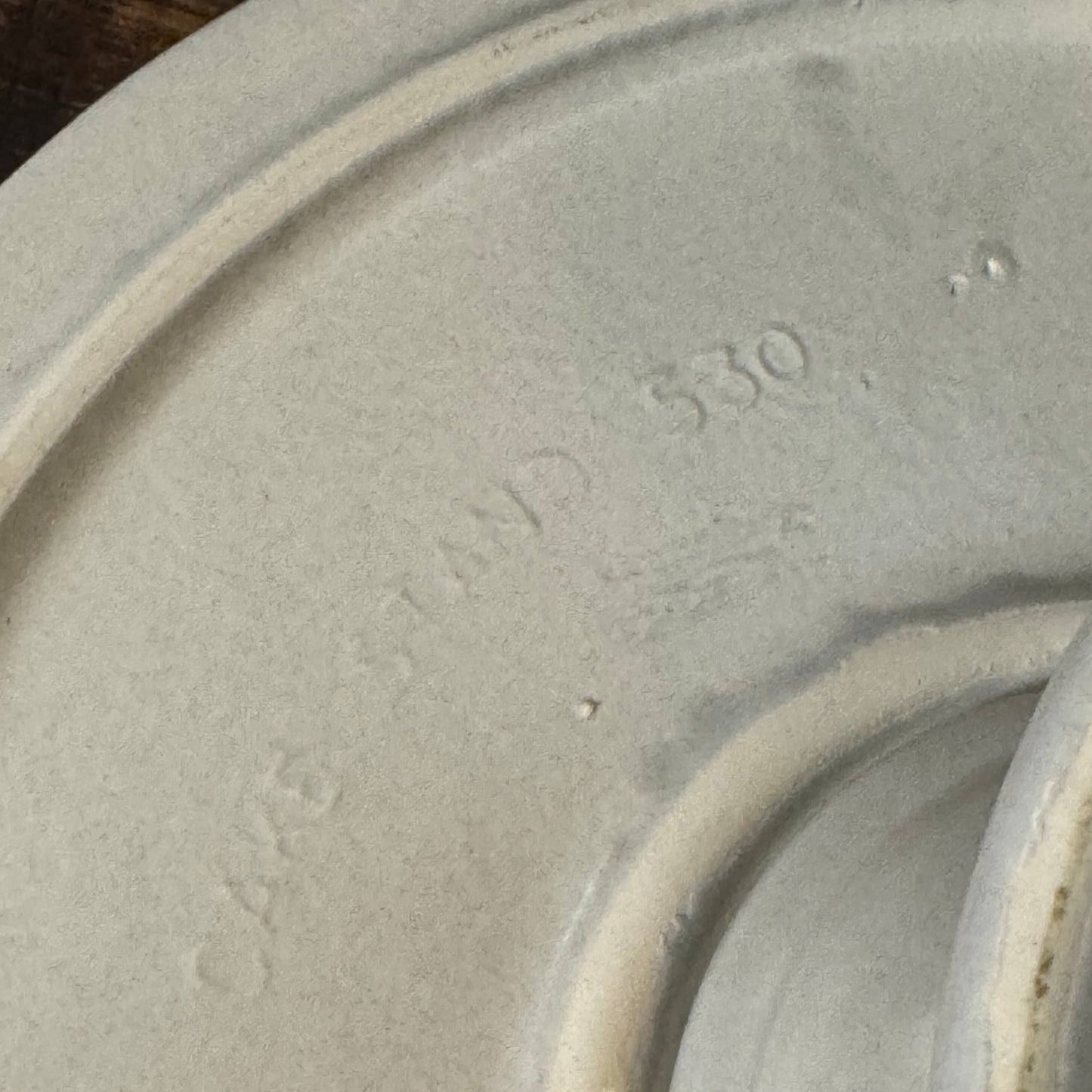 Yorktowne Pfaltzgraff Stoneware Pedestal Cake Stand Blue FLoral USA