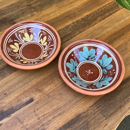 Two Vintage Suomi Finnish Redware Potttery Bowls