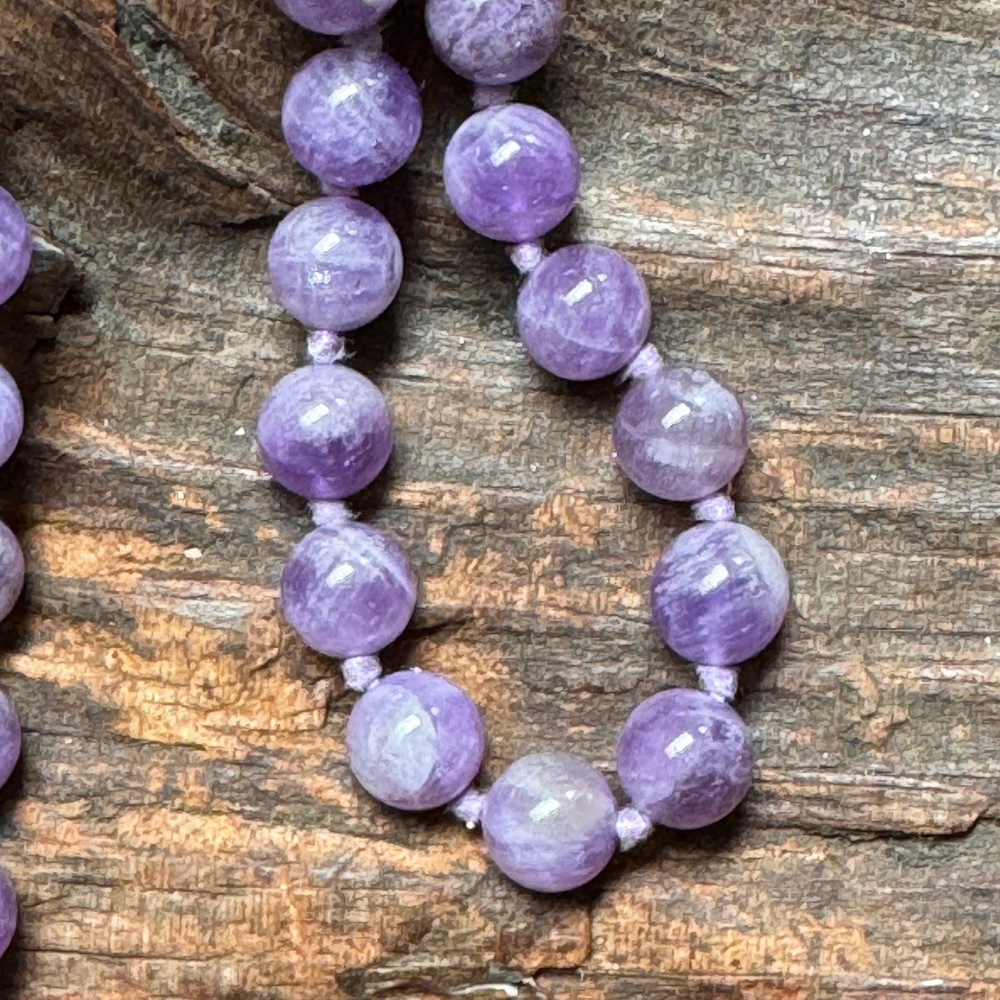 Vintage Amethyst Semi Precious Gemstone Beaded Necklace