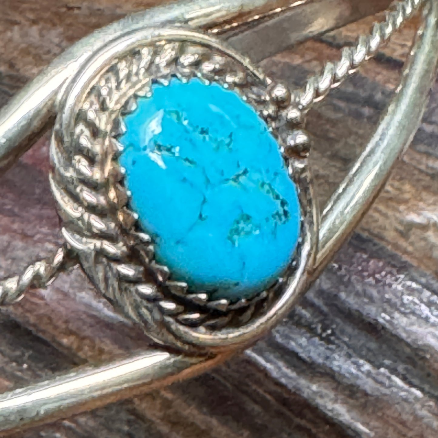 Vintage Navajo Sterling Silver Turquoise Bracelet