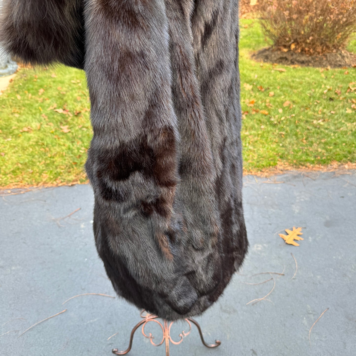 Vintage I. J. Fox Imperial Salon Boston Dark Mink Coat & Hood