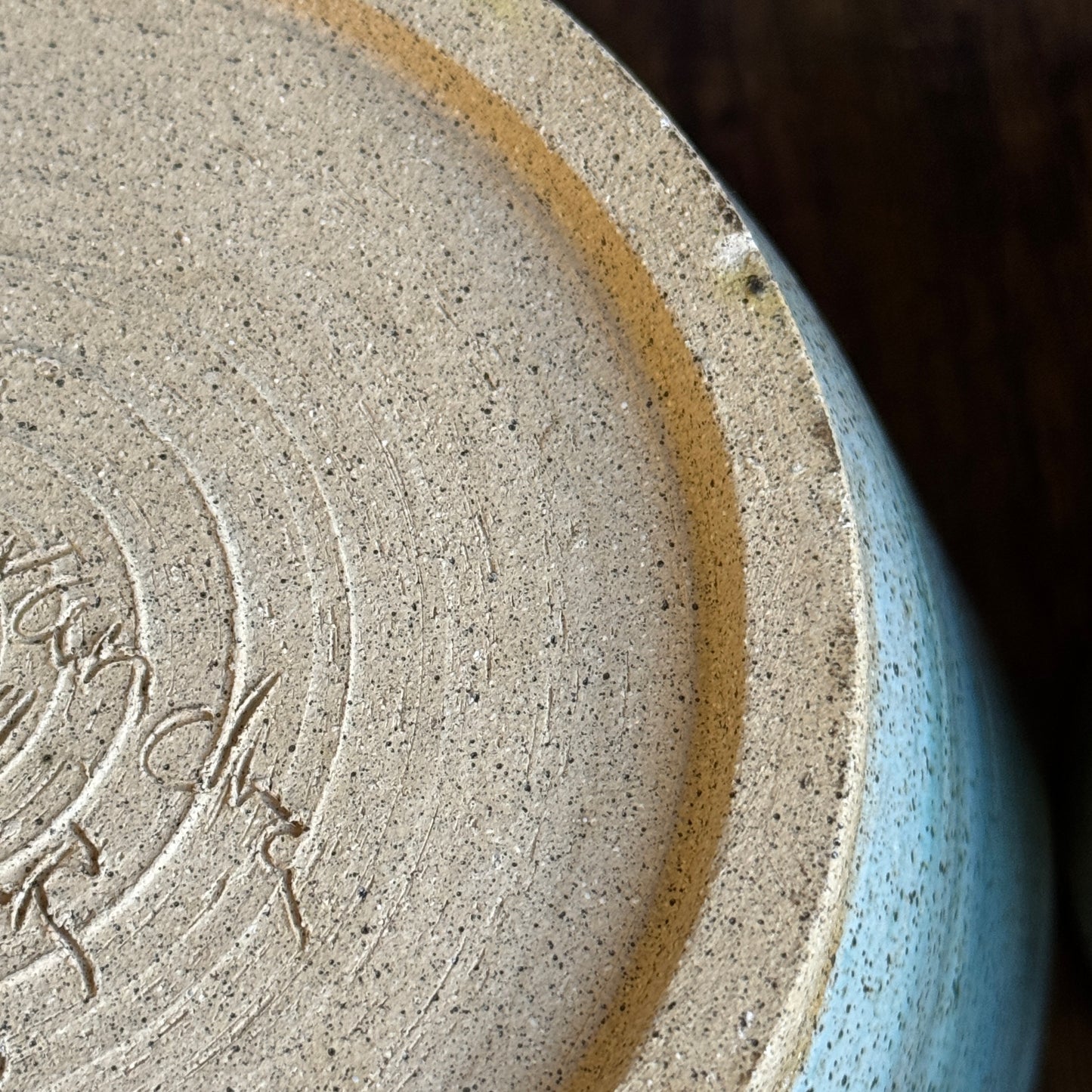 Alexandra Geller Signed Three Piece Nested Pottery Bowl Set