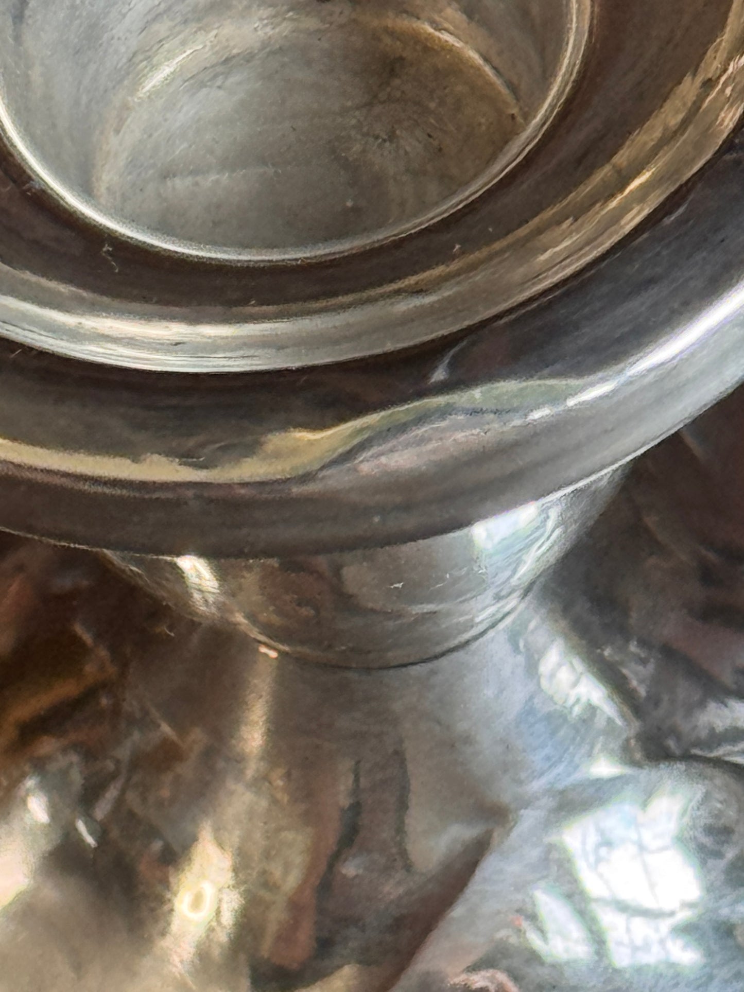 Much-Loved Mid-Century Sterling Silver Candleholders — Cement Filled, Set of 2