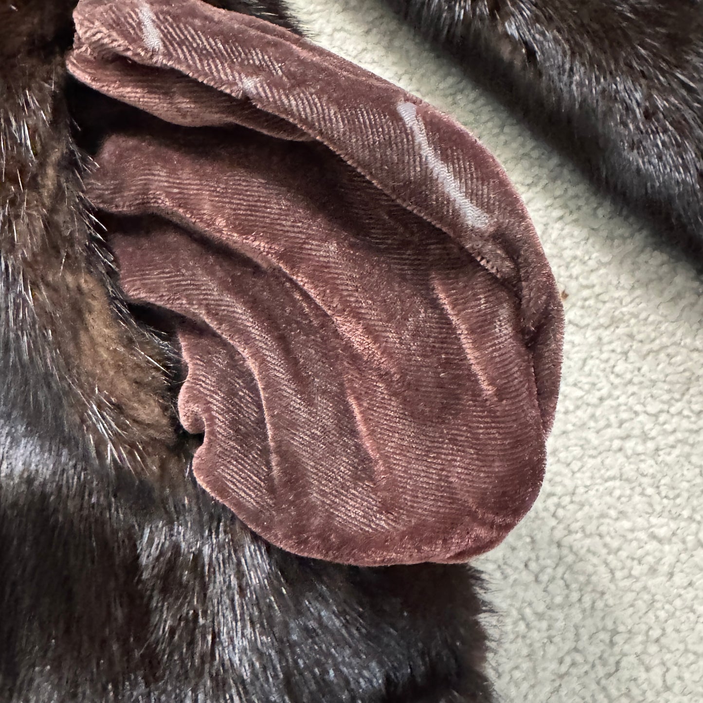 Vintage I. J. Fox Imperial Salon Boston Dark Mink Coat & Hood