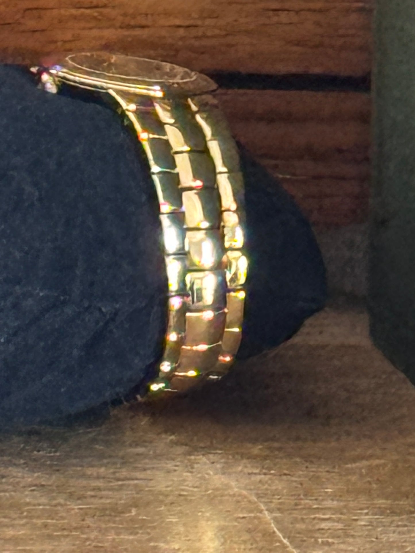 Vintage Gucci Ladies Gold Plated 3300.2.L Quartz Watch Black Dial Diamond Hour Markers