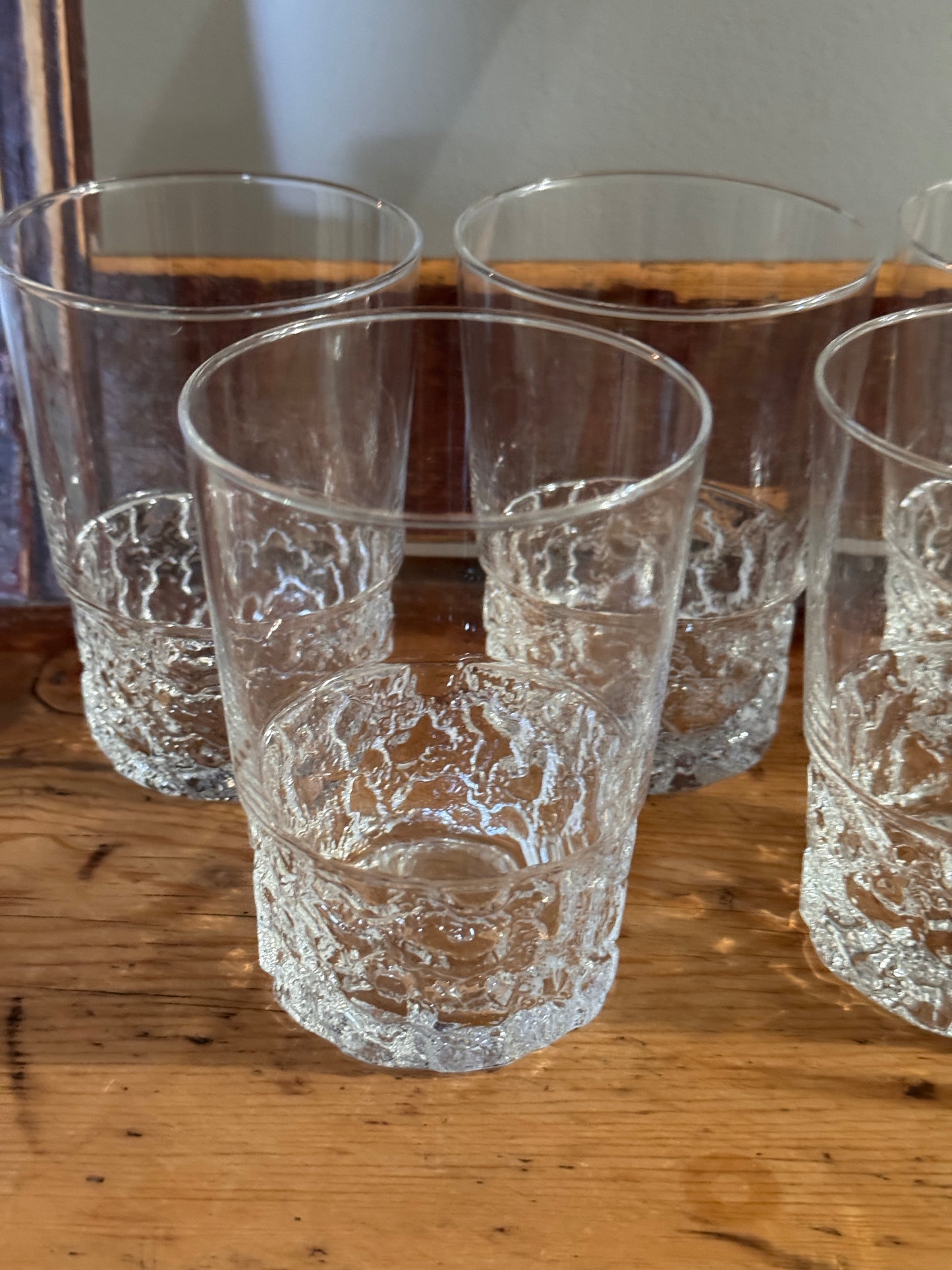 Set of 7 Iittala Kimara Tumbler Glasses by Timo Sarpaneva, Finland, c. 1970s