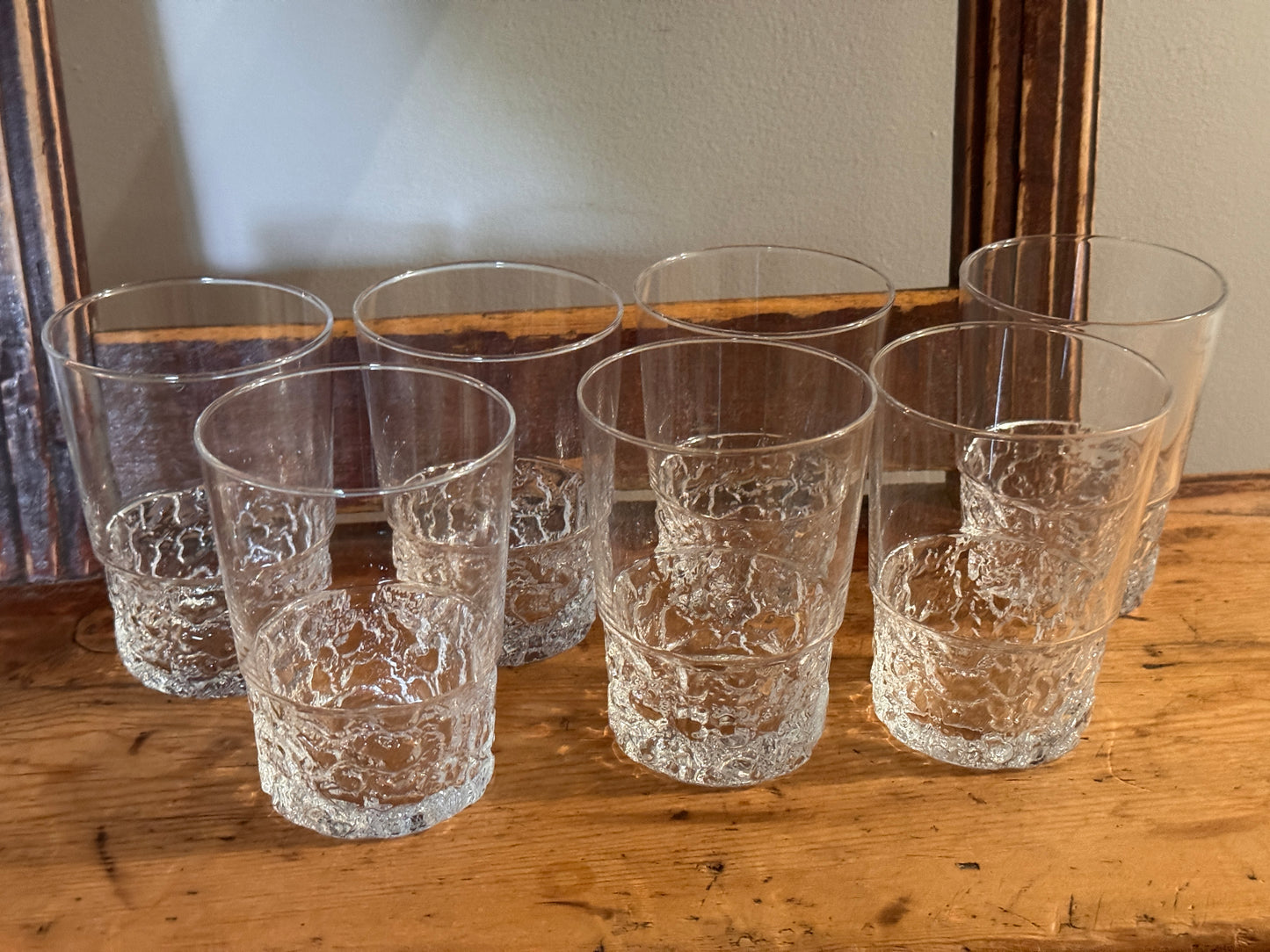 Set of 7 Iittala Kimara Tumbler Glasses by Timo Sarpaneva, Finland, c. 1970s