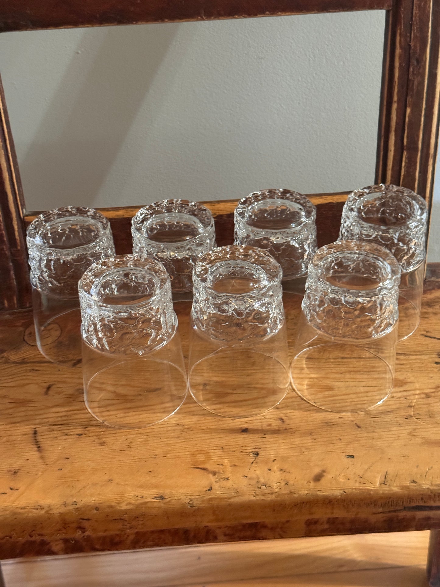 Set of 7 Iittala Kimara Tumbler Glasses by Timo Sarpaneva, Finland, c. 1970s