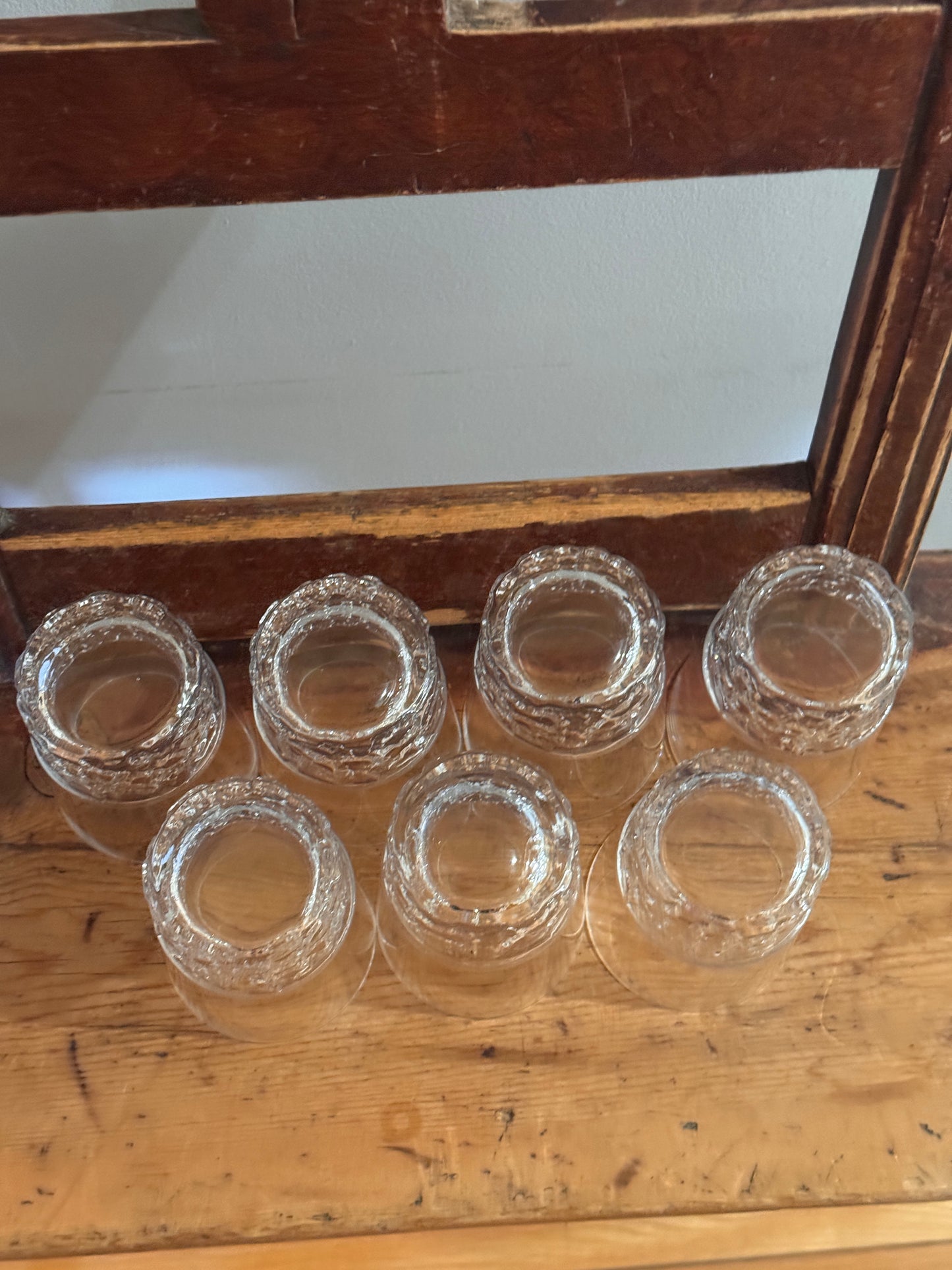 Set of 7 Iittala Kimara Tumbler Glasses by Timo Sarpaneva, Finland, c. 1970s