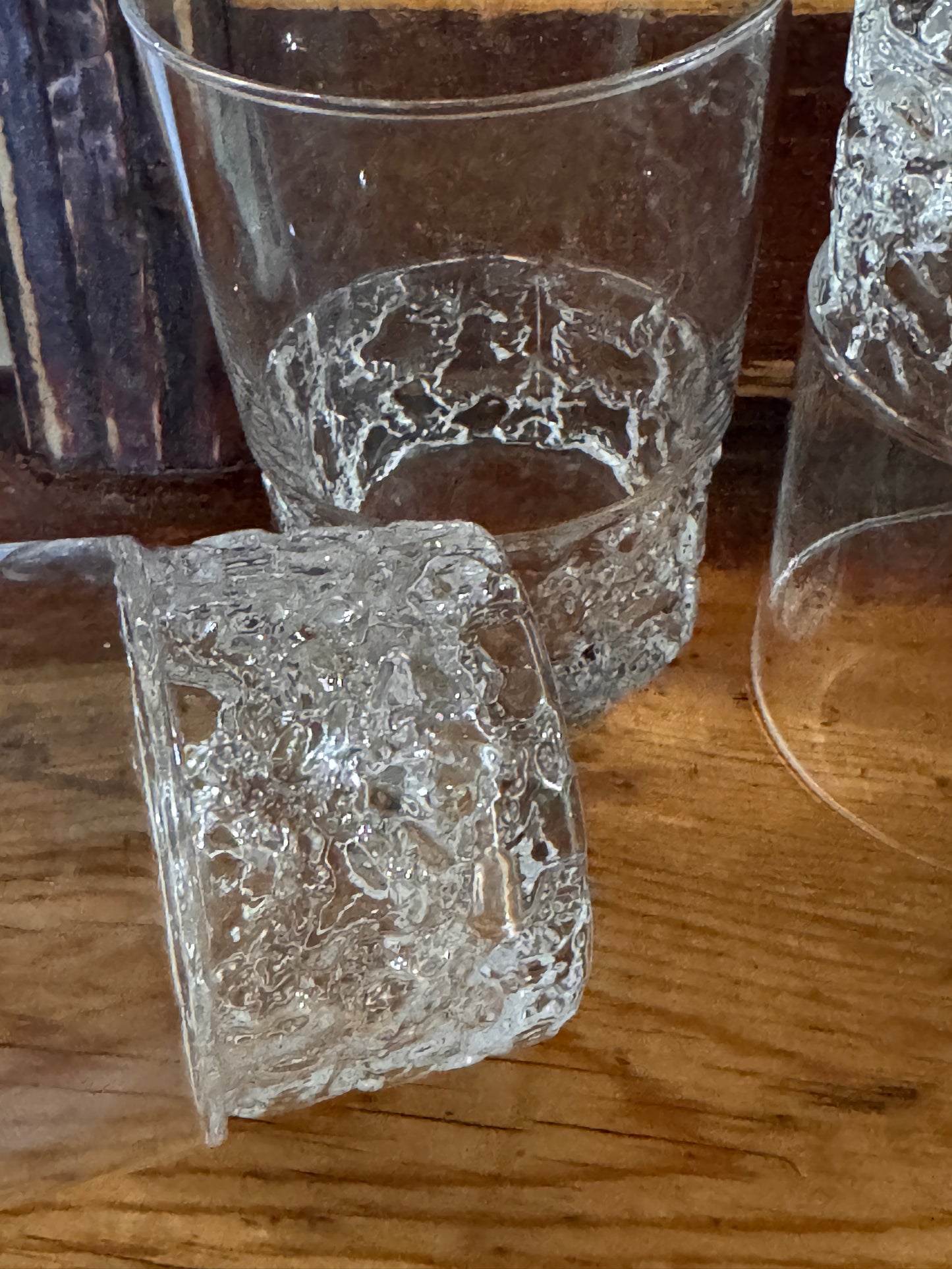 Set of 7 Iittala Kimara Tumbler Glasses by Timo Sarpaneva, Finland, c. 1970s